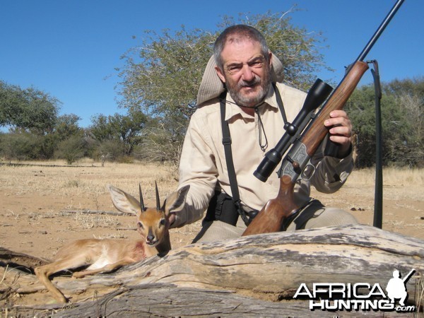 Steenbok hunted at Westfalen Hunting Safaris Namibia