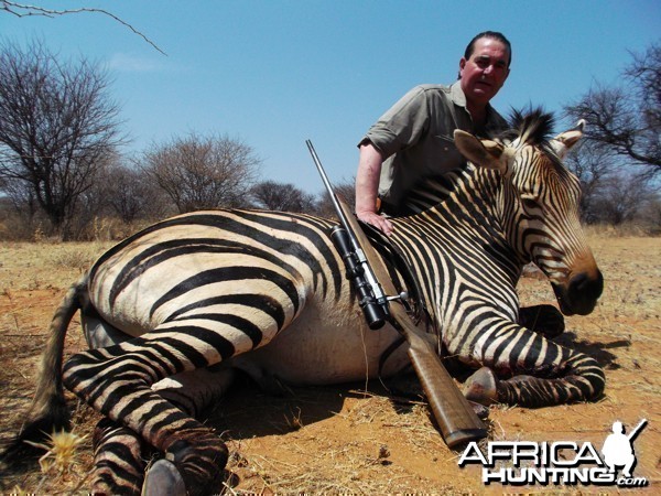 Hartmann's Zebra hunted at Westfalen Hunting Safaris Namibia