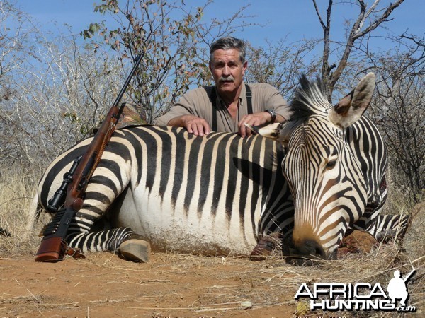 Hartmann's Zebra hunted at Westfalen Hunting Safaris Namibia