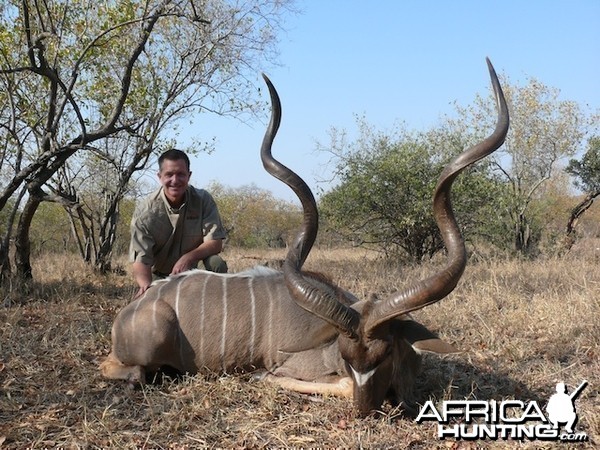 Magnificent 63&quot; kudu taken recently on our concession.