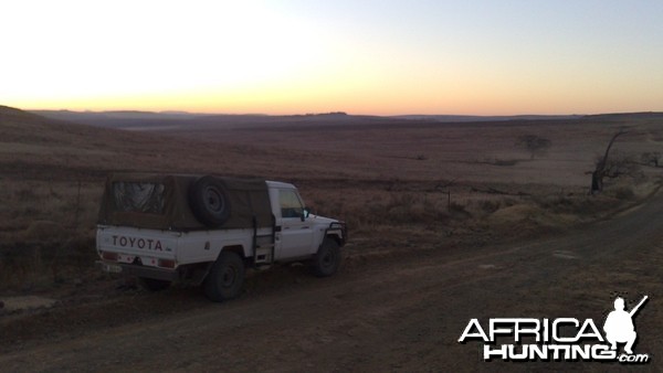 Land Cruiser and a beautiful view