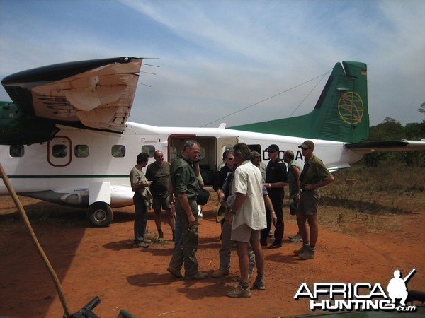 Charter flight in CAR