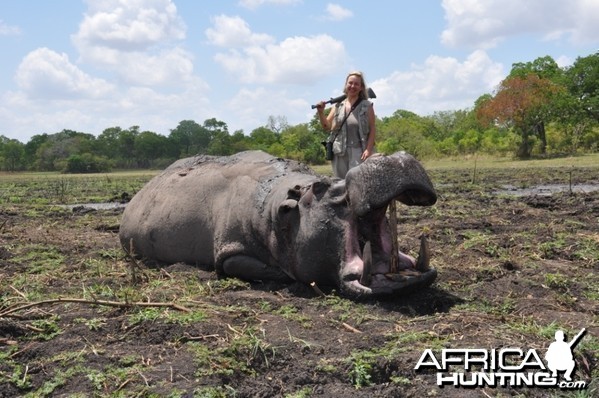 Hunting in the Selous Hippo