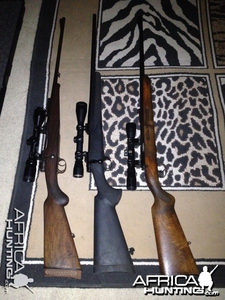 My guns. Mausers and how 375