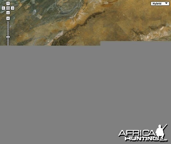 Google Satellite Map of Waterberg Plateau National Park - Namibia