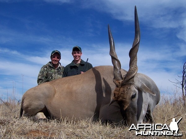 Cape Eland hunted with Hartzview Hunting Safaris