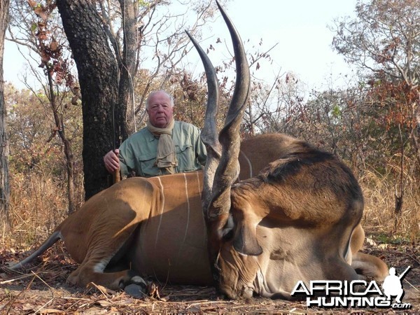 Eland Derby hunted in CAR with Safaria