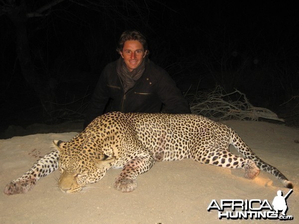 Big Leopard hunted in Massai Land Tanzania