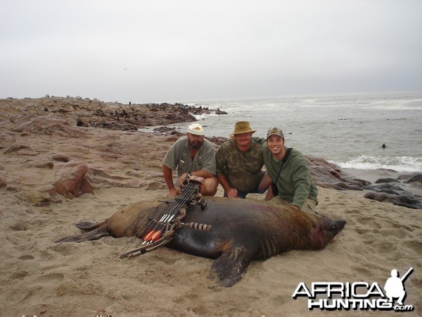 Bow Hunting Seal in Namibia