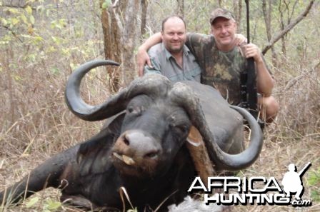 My first buffalo taken in the Selous Tanzania