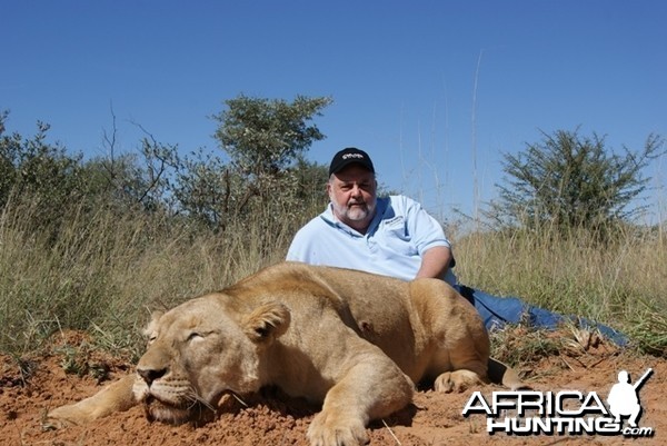 Female Lion hunted in South Africa