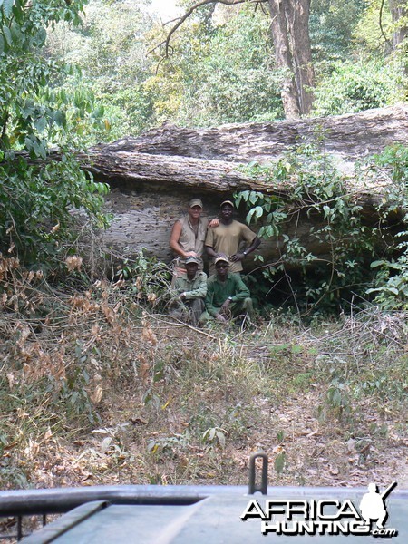 The hunting team Central African Republic