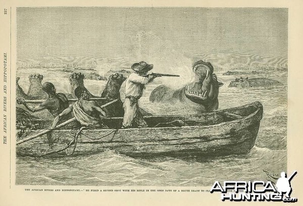 1888 - The African Rivers and Hippopotamus