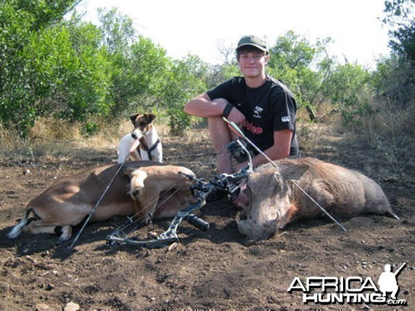 My Sons First Bow Hunt - Warthog and Impala