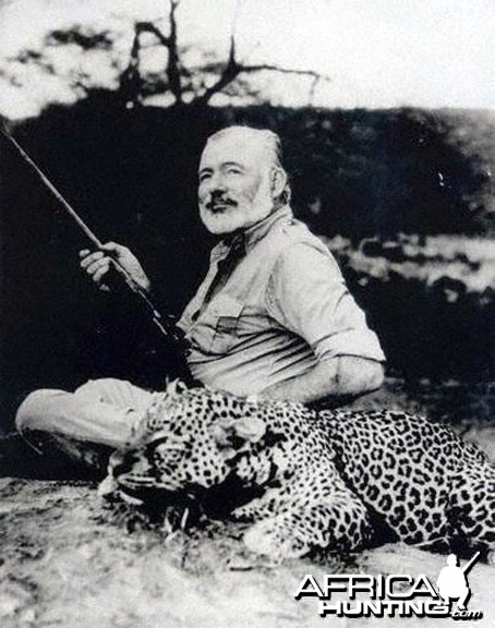 Ernest Hemingway and Leopard