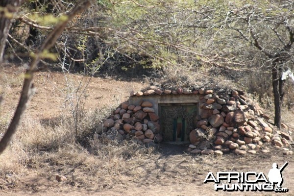 Bow blind at Dare to Bowhunt