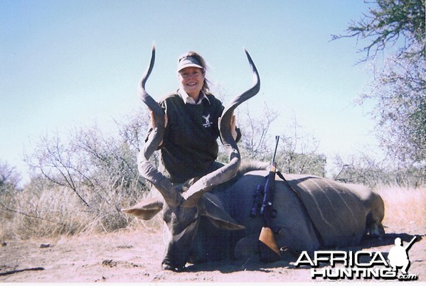 58 1/2&quot; kudu, near Limpopo River, with a .308
