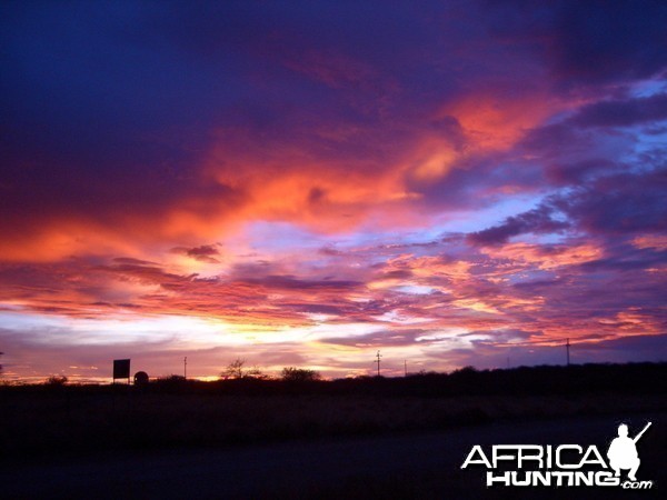 Africa Namibian Sunset