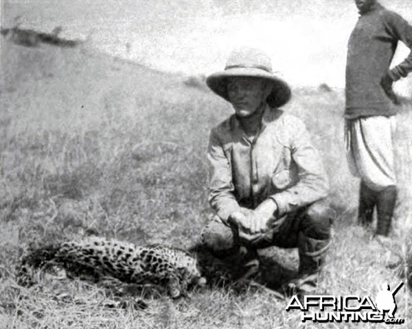 Kermit Roosevelt and the leopard