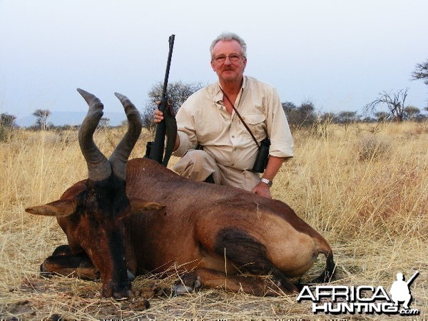 Hunting Red Hartebeest in Namibia