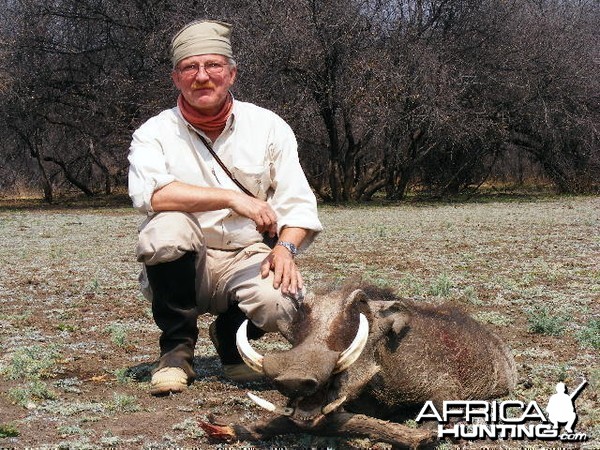 Hunting Warthog in Namibia