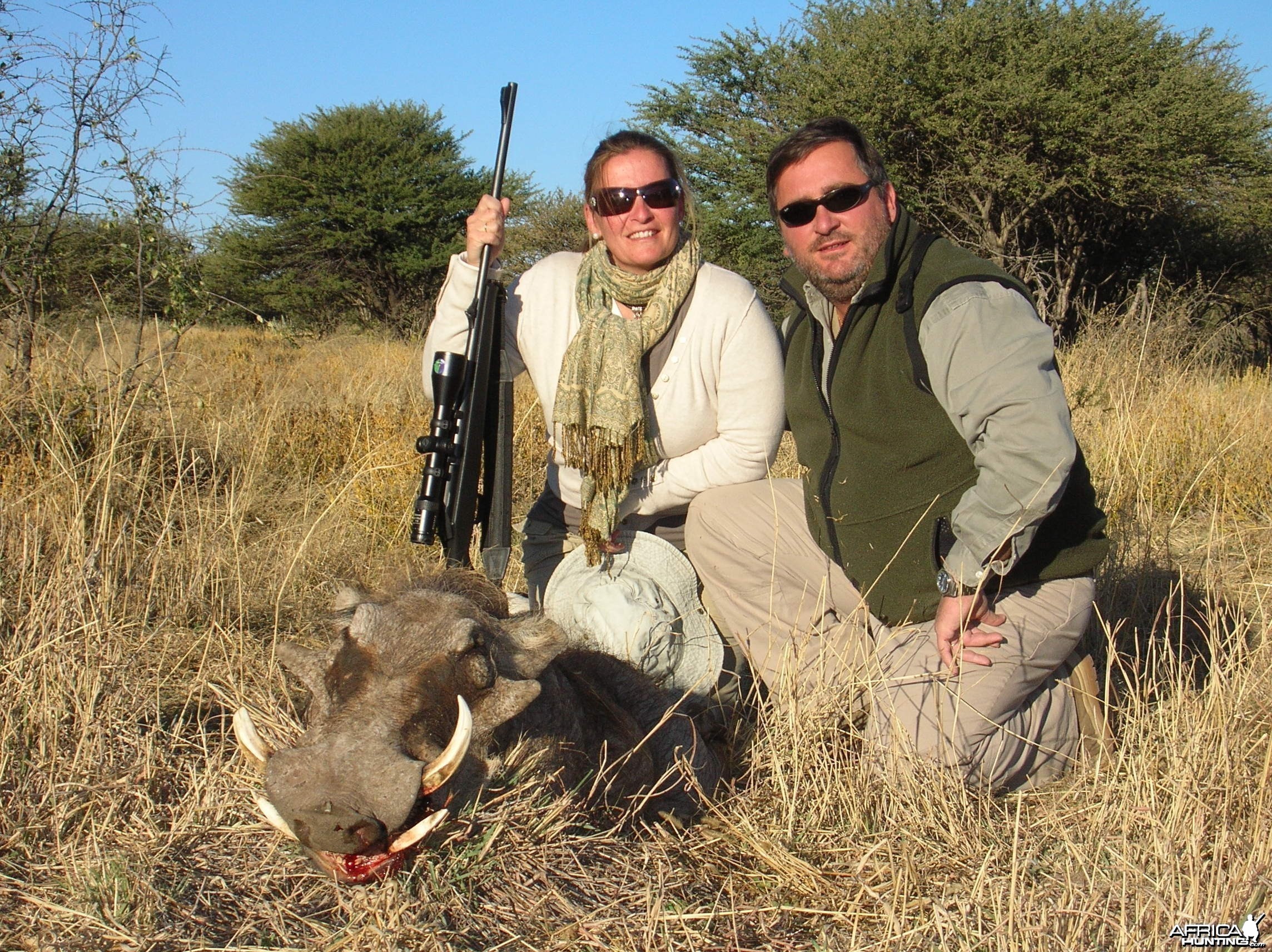 Hunting Warthog in Namibia