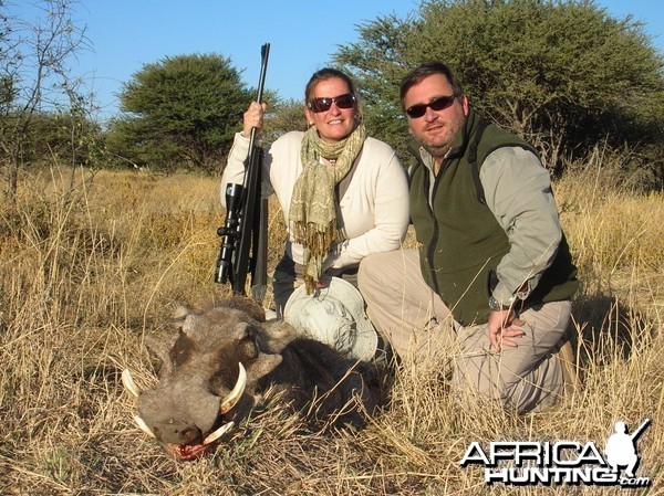 Hunting Warthog in Namibia