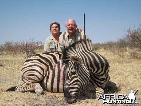 Hunting Zebra in Namibia