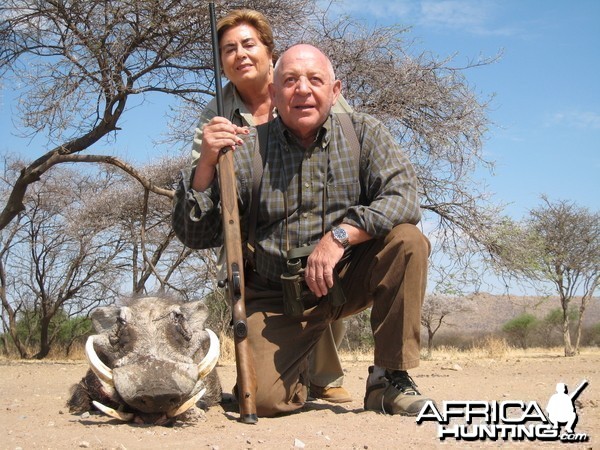 Hunting Warthog in Namibia