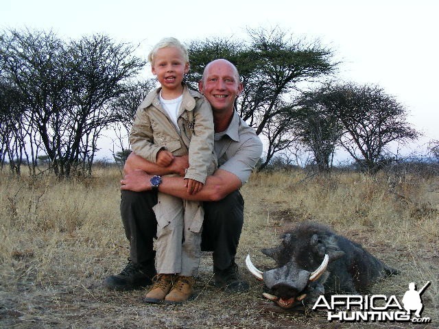 Hunting Warthog in Namibia