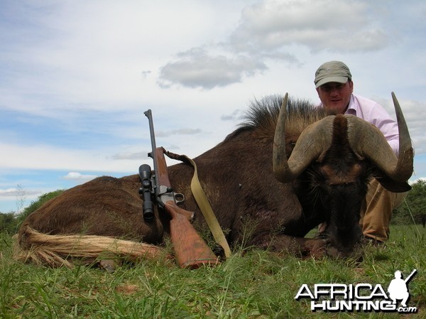 Hunting Black Gnu in Namibia