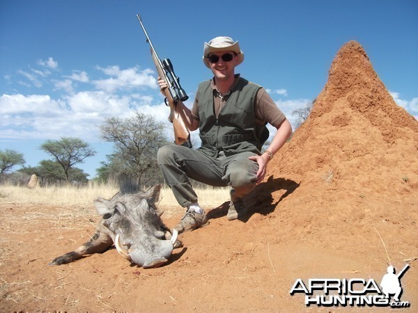 Hunting Warthog in Namibia