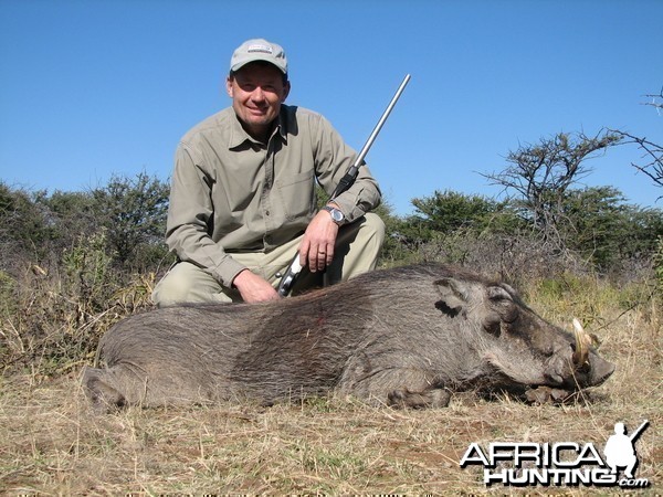 Hunting Warthog in Namibia