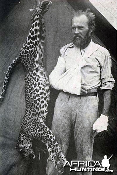 Carl Akeley and the Leopard he killed bare handed