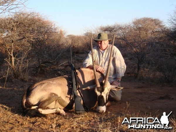 Oryx hunted in Namibia