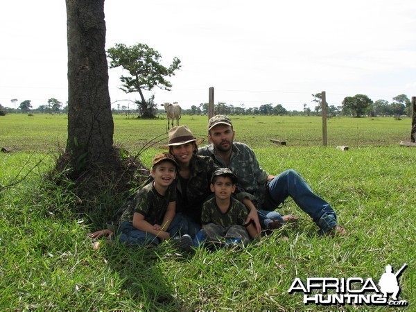 Me and my family on a chase from Buffalo in Brazil