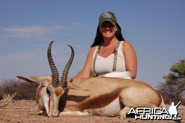 Springbok hunted in Namibia