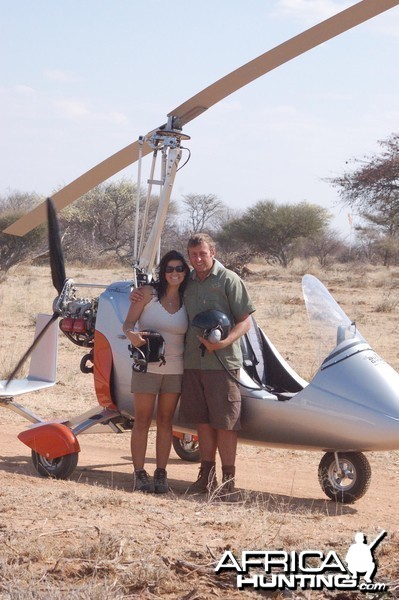 Gyro-copter flight in Namibia