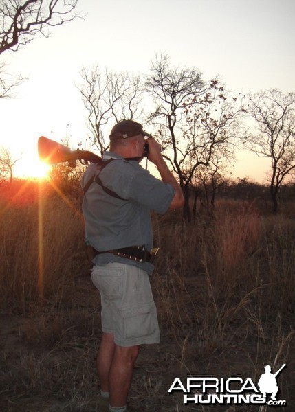 Hunting until sunset and walking back after dark