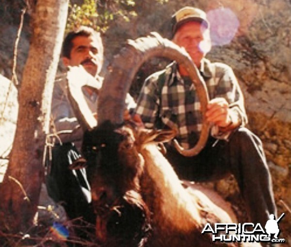 Dr. James E. Conklin (1926-2001) with Ibex, Big Game Hunter