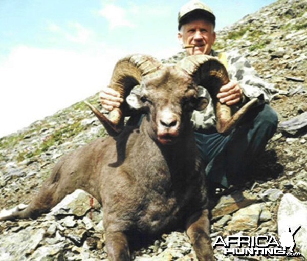 Dr. James E. Conklin (1926-2001) with Ram, Big Game Hunter