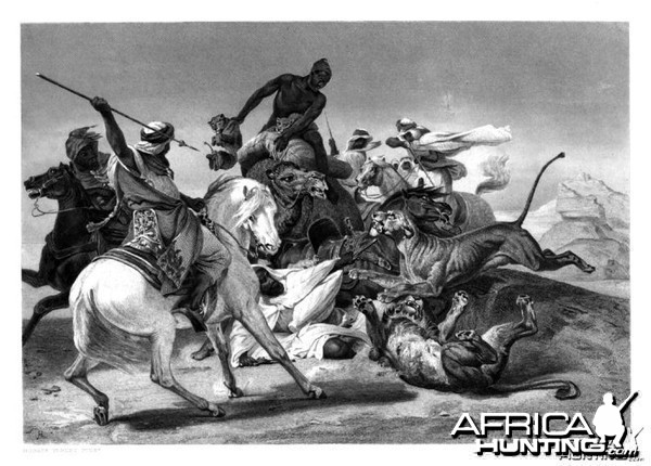 The Lion Hunt, Sahara 1880