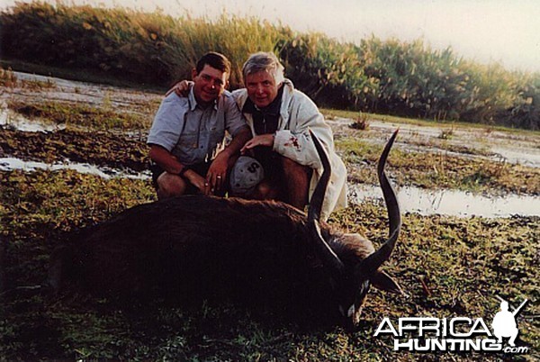 Bela Hidvegi with Sitatunga hunted in Zambia