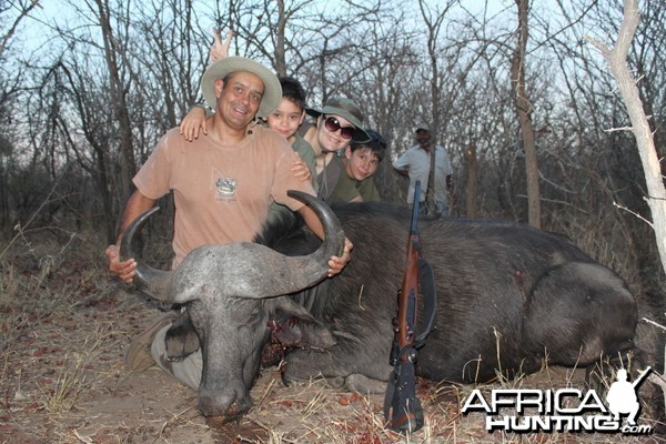 Buffalo hunted in Zimbabwe