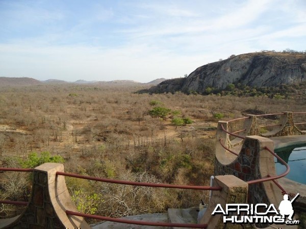 The view from the chalet at Touch Africa Safaris