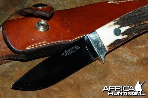 S. R. Johnson Drop Point Hunter Knife