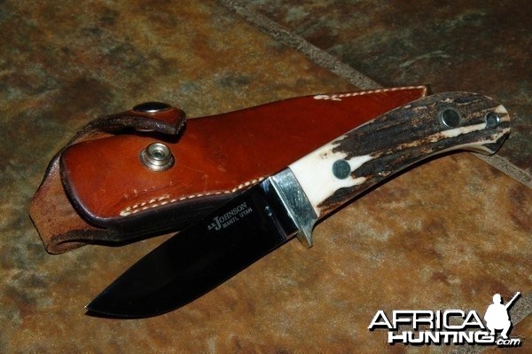 S. R. Johnson Drop Point Hunter Knife