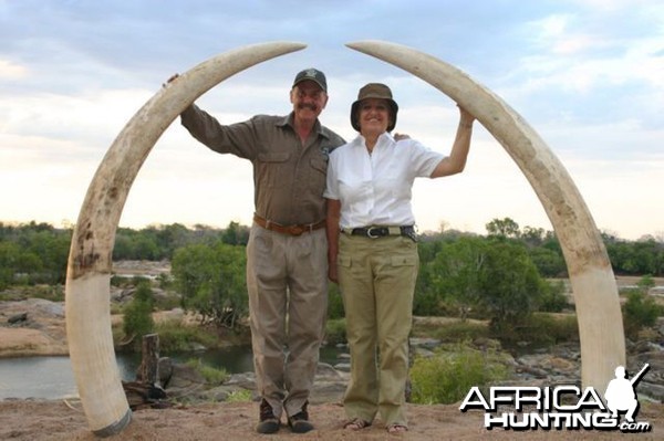 100 Pounder Elephant taken in Northern Mozambique