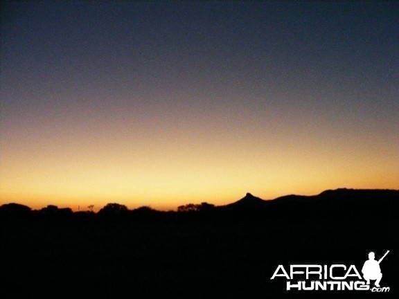 Sunset in Nambia