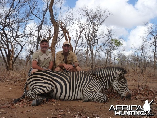 Hunting Zebra in Tanzania